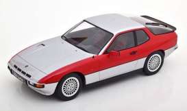 Porsche  - 924 Turbo 1986 silver/red - 1:18 - KK - Scale - KKDC180902 - kkdc180902 | The Diecast Company