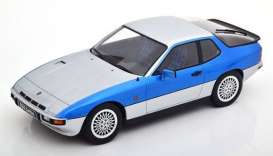 Porsche  - 924 Turbo 1986 silver/blue - 1:18 - KK - Scale - KKDC180903 - kkdc180903 | The Diecast Company