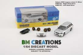 Subaru  - Legacy e-tune II 2002 silver - 1:64 - BM Creations - 64B0163 - BM64B0163lhd | The Diecast Company