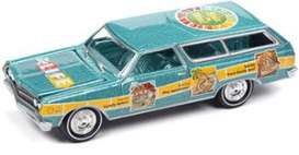 Chevrolet  - Station wagon, Game of Life 1965 blue/green - 1:64 - Johnny Lightning - SP264 - JLSP264 | The Diecast Company