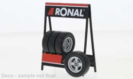 Wheels & tires  - Ronal X Pack Silver  - 1:18 - IXO Models - 18SET008W - ix18SET008W | The Diecast Company