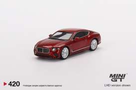Bentley  - Continental 2022 red - 1:64 - Mini GT - MGT00420-R - MGT00420RHD | The Diecast Company