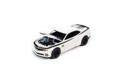 Chevrolet  - hurst, camaro 2010 white/black - 1:64 - Auto World - SP115A - AWSP115A | The Diecast Company