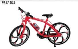 Bicycles - Mountain Bikes  - 2022 red - 1:10 - Golden Wheel - 9617-02A - GW9617-02A-red | The Diecast Company