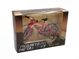 Bicycles - Mountain Bikes  - 2022 red - 1:10 - Golden Wheel - 9617-02A - GW9617-02A-red | The Diecast Company