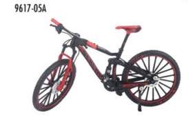 Bicycles - Mountain Bikes  - 2022 red/black - 1:10 - Golden Wheel - 9617-05A - GW9617-05A-red | The Diecast Company