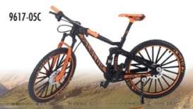 Bicycles - Mountain Bikes  - 2022 orange/black - 1:10 - Golden Wheel - 9617-05C - GW9617-05C-orange | The Diecast Company