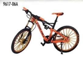 Bicycles - Mountain Bikes  - 2022 orange/black - 1:10 - Golden Wheel - 9617-06A - GW9617-06A-orange | The Diecast Company