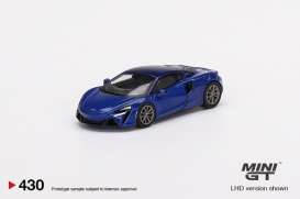 McLaren  - Artura blue - 1:64 - Mini GT - 00430-R - MGT00430rhd | The Diecast Company