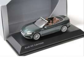 Audi  - A5 Cabriolet 2017 gotland green metallic - 1:43 - Spark - 19102 - Audi5011705333 | The Diecast Company