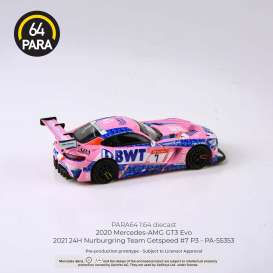 Mercedes Benz  - AMG GT3 Evo #7 2021 pink/blue - 1:64 - Para64 - 55353 - pa55353 | The Diecast Company