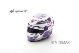 Helmet  - white/purple - 1:5 - Spark - 5HF079 - spa5HF079 | The Diecast Company