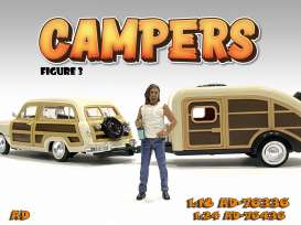Figures  - Campers Figure III 2022  - 1:18 - American Diorama - 76336 - AD76336 | The Diecast Company