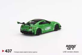 LB Works  - Silhouette GT Nissan 35GT-RR 2021 apple green - 1:64 - Mini GT - 00437-L - MGT00437lhd | The Diecast Company