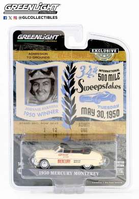 Mercury  - Montery Convertible 1950 cream - 1:64 - GreenLight - 30434 - gl30434 | The Diecast Company