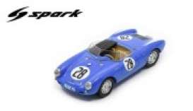 Porsche  - 550 1956 blue - 1:43 - Spark - s9718 - spas9718 | The Diecast Company