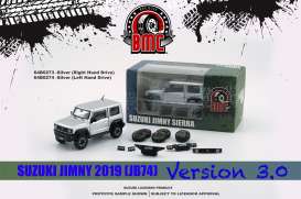 Suzuki  - Jimny Sierra 2019 silver - 1:64 - BM Creations - 64B0274 - BM64B0274lhd | The Diecast Company