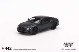 Bentley  - Continental GT 2022 anthracite - 1:64 - Mini GT - 00442-R - MGT00442RHD | The Diecast Company