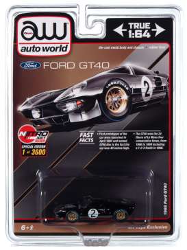 Ford  - GT40 #2 1966 black - 1:64 - Auto World - CP7922 - AWCP7922 | The Diecast Company