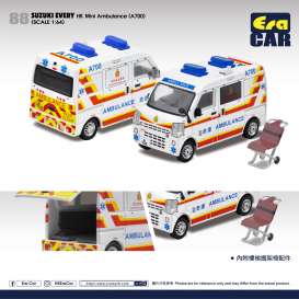 Suzuki  - Every van 2020 white/orange - 1:64 - Era - SU21EVE88 - EraSU21EVE88 | The Diecast Company