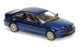 BMW  - 3-series E46 1999 blue metallic - 1:43 - Maxichamps - 940028321 - mc940028321 | The Diecast Company