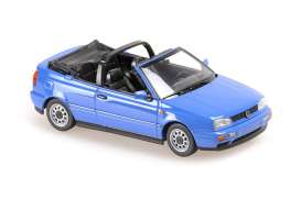 Volkswagen  - Golf Cabriolet 1997 blue - 1:43 - Maxichamps - 940055530 - mc940055530 | The Diecast Company