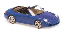 Porsche  - 911 Carrera S Cabriolet 2005 blue metallic - 1:43 - Maxichamps - 940063030 - mc940063030 | The Diecast Company