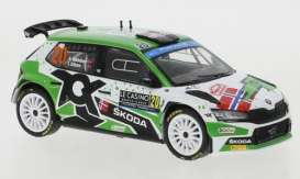 Skoda  - Fabia Rally 2 2022 green/white - 1:43 - IXO Models - ram839 - ixram839 | The Diecast Company