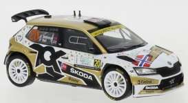 Skoda  - Fabia Rally 2 2022 gold/white - 1:43 - IXO Models - ram827 - ixram827B | The Diecast Company