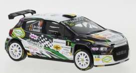 Citroen  - C3 2021 white/black/green - 1:43 - IXO Models - ram818 - ixram818 | The Diecast Company