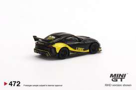 Toyota  - GR Supra black/yellow - 1:64 - Mini GT - 00472-R - MGT00472rhd | The Diecast Company