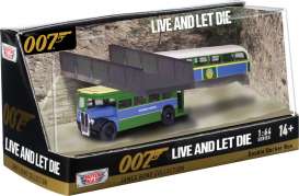 Leyland  - Double Decker Bus blue/green - Motor Max - 79825 - mmax79825 | The Diecast Company