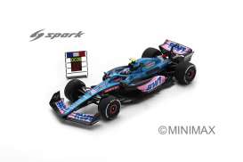 Alpine  - A522 2022 blue/pink - 1:43 - Spark - S8543 - spas8543 | The Diecast Company