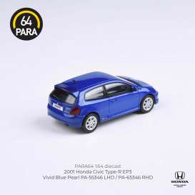 Honda  - Civic Type R EP3 2001 blue - 1:64 - Para64 - 55346 - pa55346lhd | The Diecast Company