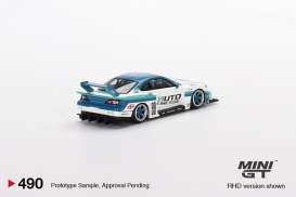Nissan  - LB-Super Silhouette white/blue - 1:64 - Mini GT - 00490-R - MGT00490rhd | The Diecast Company