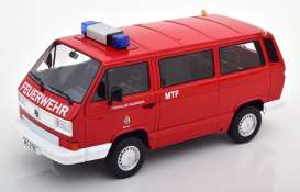Volkswagen  - T3 Bus 1987 red - 1:18 - KK - Scale - KKDC180966 - kkdc180966 | The Diecast Company