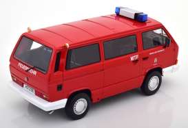 Volkswagen  - T3 Bus 1987 red - 1:18 - KK - Scale - KKDC180966 - kkdc180966 | The Diecast Company