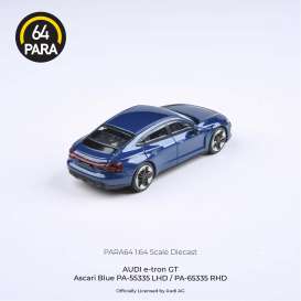 Audi  - E-Tron GT ascari blue - 1:64 - Para64 - 55335 - pa55335L | The Diecast Company