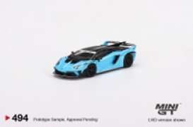 Lamborghini  - Aventador GT Evo blue - 1:64 - Mini GT - 00494-r - MGT00494Rhd | The Diecast Company