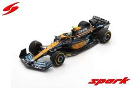 McLaren  - MCL36 2022 orange/blue - 1:43 - Spark - S8554 - spas8554 | The Diecast Company