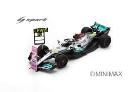 Mercedes Benz Petronas - W13 E 2022 silver/turquoise - 1:43 - Spark - S8556 - spas8556 | The Diecast Company