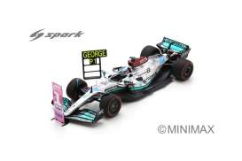Mercedes Benz Petronas - W13 E 2022 silver/turquoise - 1:43 - Spark - S8557 - spas8557 | The Diecast Company