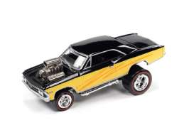 Chevrolet  - Chevelle Zinger 1966 black/yellow - 1:64 - Johnny Lightning - SP208A - JLSP208A | The Diecast Company