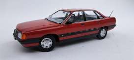 Audi  - 100 C3 1989 tornado bright red - 1:18 - Triple9 Collection - 1800351 - T9-1800351 | The Diecast Company