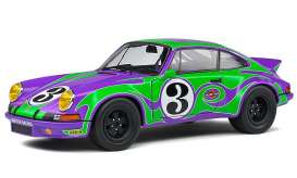 Porsche  - 911 RSR 1973 purple/green - 1:18 - Solido - 1801117 - soli1801117 | The Diecast Company