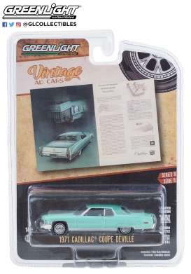 Cadillac  - Coupe 1971 green - 1:64 - GreenLight - 39130D - gl39130D | The Diecast Company