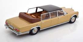 Mercedes Benz  - 600 W100 1964 gold/black - 1:18 - KK - Scale - 181183 - kkdc181183 | The Diecast Company