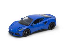 Lotus  - Emira 2021 blue - 1:24 - Welly - 24115 - welly24115b | The Diecast Company