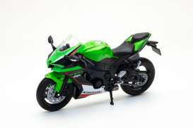 Kawasaki  - Ninja ZX-10R green/black/white - 1:12 - Welly - 62204 - welly62204gn | The Diecast Company