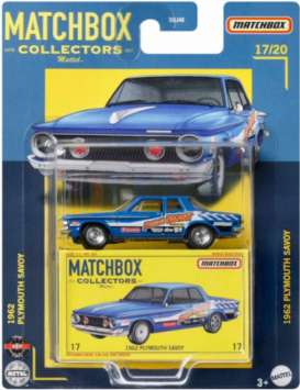 Plymouth  - Savoy blue/white/red - 1:64 - Matchbox - HFL96 - MBHFL96 | The Diecast Company